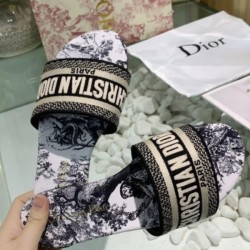 年末年始限定、出血大セール 品質保証 セール商品 DIOR ディオール 完売前に レディース スリッパ 
