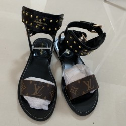 年末年始限定、出血大セール 品質保証 セール商品 LOUIS VUITTON ルイヴィトン 大変お買得 レディース サンダル 