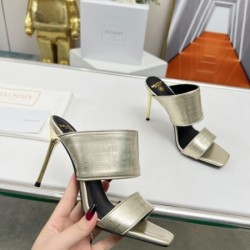 2024SS 抜群なブランドプリント BALMAIN バルマン レディーススリッパ