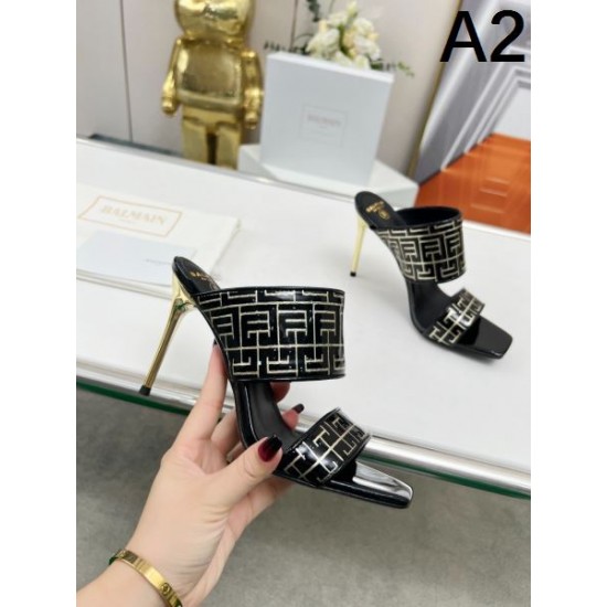 2024SS 抜群なブランドプリント BALMAIN バルマン レディーススリッパ 2024SS 抜群なブランドプリント BALMAIN バルマン レディーススリッパ