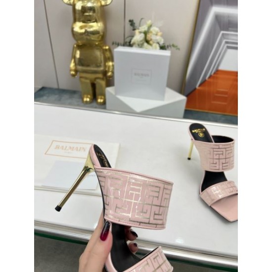 2024SS 抜群なブランドプリント BALMAIN バルマン レディーススリッパ 2024SS 抜群なブランドプリント BALMAIN バルマン レディーススリッパ