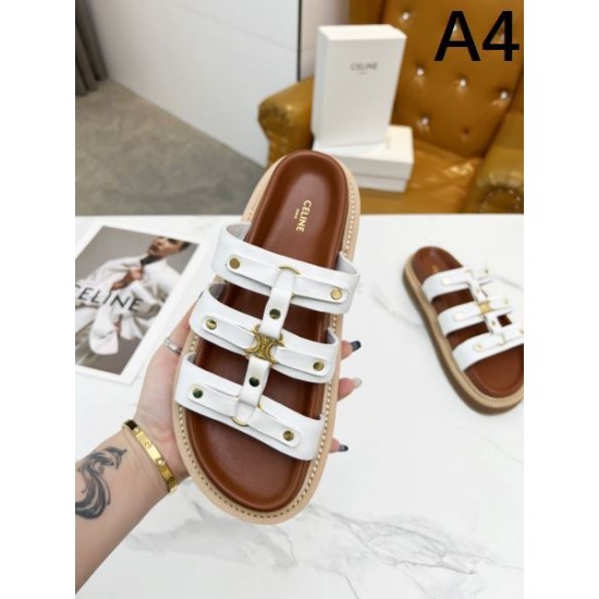 2024SS 著名人やセレブも愛用する CELINE セリーヌ レディースサンダル 2024SS 著名人やセレブも愛用する CELINE セリーヌ レディースサンダル