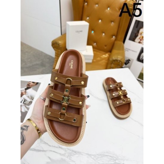 2024SS 著名人やセレブも愛用する CELINE セリーヌ レディースサンダル 2024SS 著名人やセレブも愛用する CELINE セリーヌ レディースサンダル