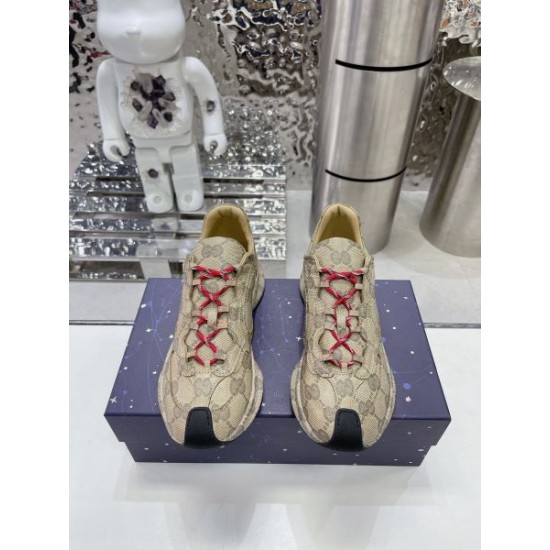2024SS ファッションの流行り GUCCI グッチ レディース用 スニーカー 