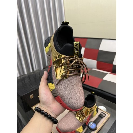 VERSACE ヴェルサーチェ 抜群な新鮮度 2024SS メンズ用 カジュアルシューズ VERSACE ヴェルサーチェ 抜群な新鮮度 2024SS メンズ用 カジュアルシューズ