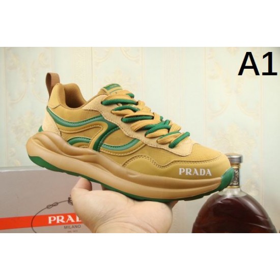 PRADA プラダ 上品ですっきり、好感度抜群 2024SS メンズ用 スニーカー PRADA プラダ 上品ですっきり、好感度抜群 2024SS メンズ用 スニーカー