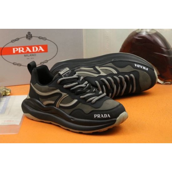 PRADA プラダ 上品ですっきり、好感度抜群 2024SS メンズ用 スニーカー PRADA プラダ 上品ですっきり、好感度抜群 2024SS メンズ用 スニーカー