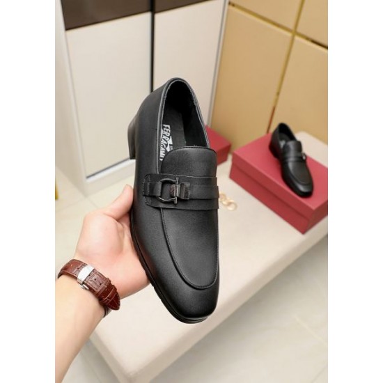 FERRAGAMO サルヴァトーレ フェラガモ 肌触りがよい 2024SS メンズ用 ビジネスシューズ FERRAGAMO サルヴァトーレ フェラガモ 肌触りがよい 2024SS メンズ用 ビジネスシューズ