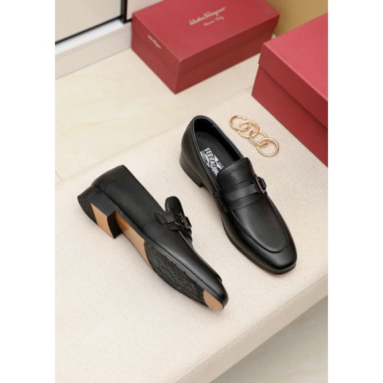 FERRAGAMO サルヴァトーレ フェラガモ 肌触りがよい 2024SS メンズ用 ビジネスシューズ FERRAGAMO サルヴァトーレ フェラガモ 肌触りがよい 2024SS メンズ用 ビジネスシューズ