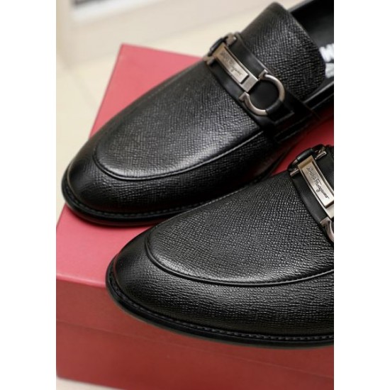 FERRAGAMO サルヴァトーレ フェラガモ 肌触りがよい 2024SS メンズ用 ビジネスシューズ FERRAGAMO サルヴァトーレ フェラガモ 肌触りがよい 2024SS メンズ用 ビジネスシューズ
