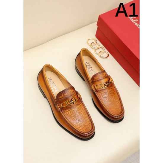 FERRAGAMO サルヴァトーレ フェラガモ ご好評につき 2024SS メンズ用 ビジネスシューズ FERRAGAMO サルヴァトーレ フェラガモ ご好評につき 2024SS メンズ用 ビジネスシューズ