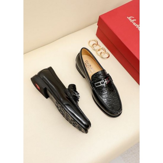 FERRAGAMO サルヴァトーレ フェラガモ ご好評につき 2024SS メンズ用 ビジネスシューズ FERRAGAMO サルヴァトーレ フェラガモ ご好評につき 2024SS メンズ用 ビジネスシューズ