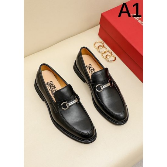 FERRAGAMO サルヴァトーレ フェラガモ 視線を集めて 2024SS メンズ用 ビジネスシューズ FERRAGAMO サルヴァトーレ フェラガモ 視線を集めて 2024SS メンズ用 ビジネスシューズ