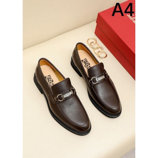 FERRAGAMO サルヴァトーレ フェラガモ 視線を集めて 2024SS メンズ用 ビジネスシューズ FERRAGAMO サルヴァトーレ フェラガモ 視線を集めて 2024SS メンズ用 ビジネスシューズ