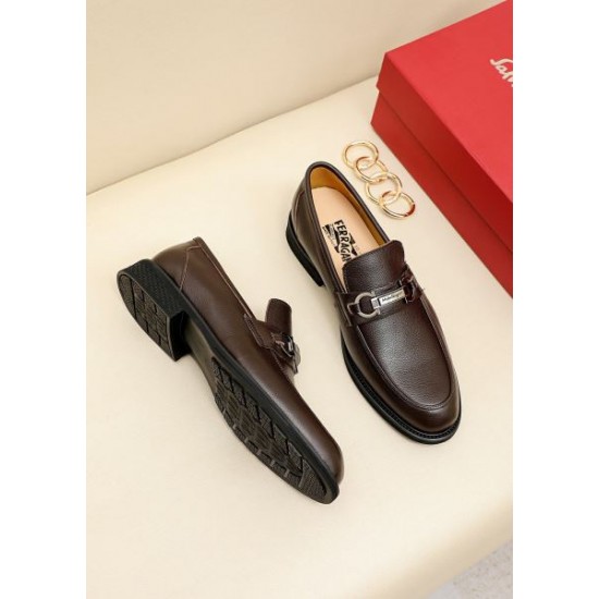 FERRAGAMO サルヴァトーレ フェラガモ 視線を集めて 2024SS メンズ用 ビジネスシューズ FERRAGAMO サルヴァトーレ フェラガモ 視線を集めて 2024SS メンズ用 ビジネスシューズ