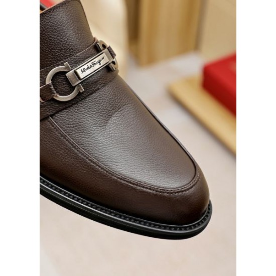 FERRAGAMO サルヴァトーレ フェラガモ 視線を集めて 2024SS メンズ用 ビジネスシューズ FERRAGAMO サルヴァトーレ フェラガモ 視線を集めて 2024SS メンズ用 ビジネスシューズ