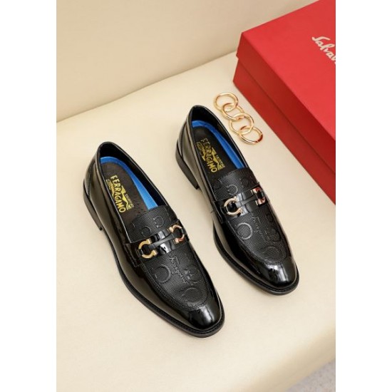 FERRAGAMO サルヴァトーレ フェラガモ 今季トレンド 2024SS メンズ用 ビジネスシューズ FERRAGAMO サルヴァトーレ フェラガモ 今季トレンド 2024SS メンズ用 ビジネスシューズ