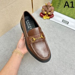 緊急セールで驚き価格 GUCCI グッチ 2024SS メンズ用 ビジネスシューズ