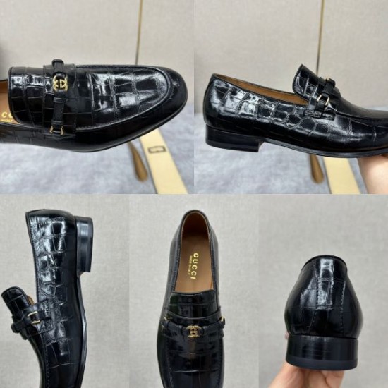 好感度が高いアイテム GUCCI グッチ 2024SS メンズ用 ビジネスシューズ