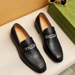 一気にオシャレ上級者 GUCCI グッチ 2024SS メンズ用 ビジネスシューズ