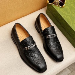 一気にオシャレ上級者 GUCCI グッチ 2024SS メンズ用 ビジネスシューズ