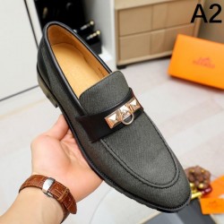 HERMES エルメス 素敵なコーデは大注目 2024SS メンズ用 ビジネスシューズ