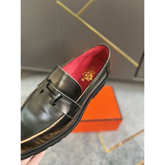 HERMES エルメス 今シーズンは特に人気 2024SS メンズ用 ビジネスシューズ