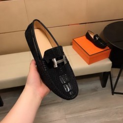 HERMES エルメス きれいめコーデに変身 2024SS メンズ用 ビジネスシューズ