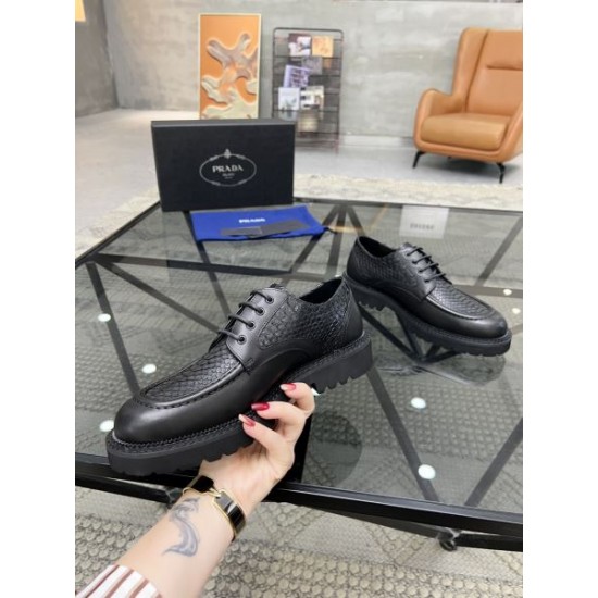 PRADA プラダ 今や定番アイテム好評品 2024SS メンズ用 ビジネスシューズ PRADA プラダ 今や定番アイテム好評品 2024SS メンズ用 ビジネスシューズ