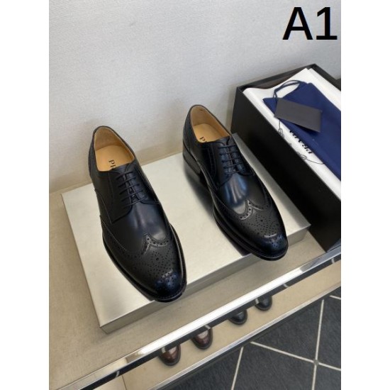 PRADA プラダ 今期新作人気の美ライン 2024SS メンズ用 ビジネスシューズ PRADA プラダ 今期新作人気の美ライン 2024SS メンズ用 ビジネスシューズ