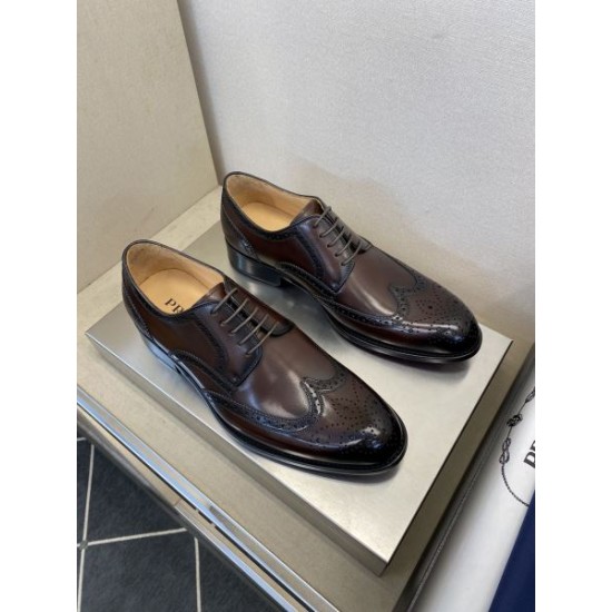 PRADA プラダ 今期新作人気の美ライン 2024SS メンズ用 ビジネスシューズ PRADA プラダ 今期新作人気の美ライン 2024SS メンズ用 ビジネスシューズ