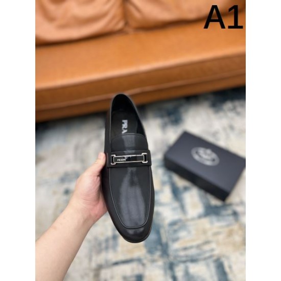 PRADA プラダ 引き続き人気のアイテム 2024SS メンズ用 ビジネスシューズ