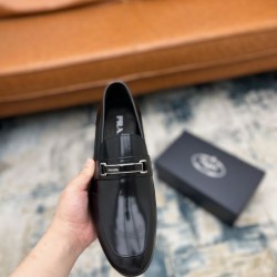 PRADA プラダ 引き続き人気のアイテム 2024SS メンズ用 ビジネスシューズ
