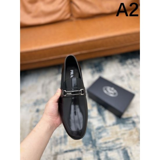 PRADA プラダ 引き続き人気のアイテム 2024SS メンズ用 ビジネスシューズ