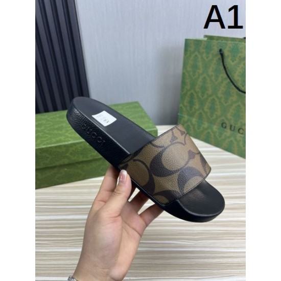 GUCCI グッチ 著名人やセレブも愛用する 2024SS メンズ用 スリッパ GUCCI グッチ 著名人やセレブも愛用する 2024SS メンズ用 スリッパ