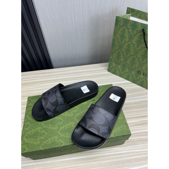 GUCCI グッチ 著名人やセレブも愛用する 2024SS メンズ用 スリッパ GUCCI グッチ 著名人やセレブも愛用する 2024SS メンズ用 スリッパ