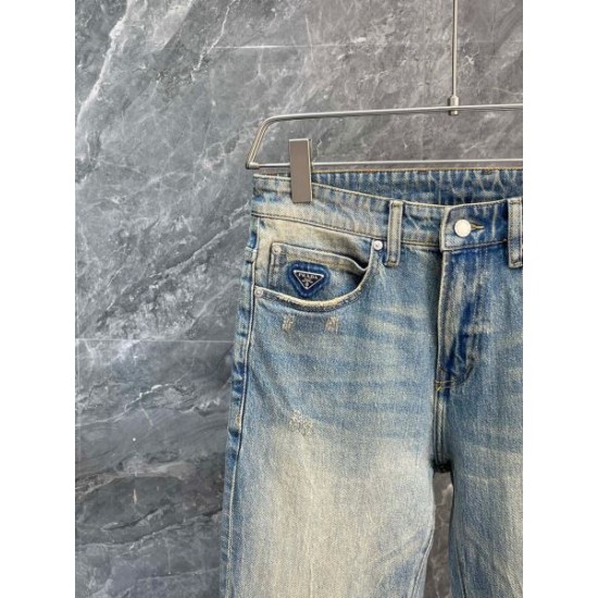 2024SS 今季は色を使った注目新品 PRADA プラダ ジーパン
