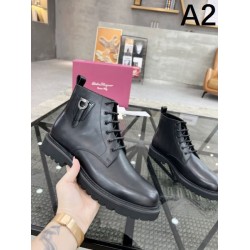 2024FW メンズ用 ブーツ FERRAGAMO サルヴァトーレ フェラガモ 注目No.1