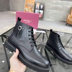 2024FW メンズ用 ブーツ FERRAGAMO サルヴァトーレ フェラガモ 注目No.1