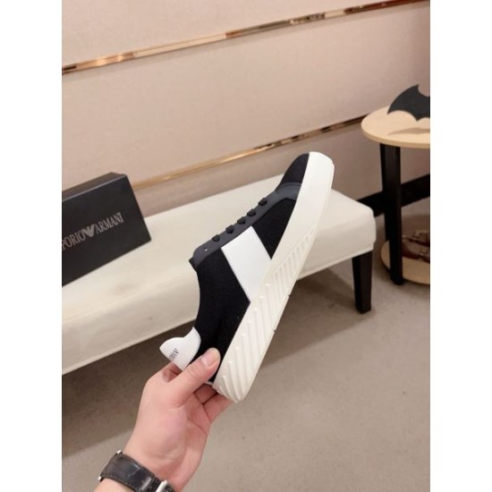 2024FW メンズ用 カジュアルシューズ ARMANI アルマーニ 着心地のいいサイズ感 2024FW メンズ用 カジュアルシューズ ARMANI アルマーニ 着心地のいいサイズ感