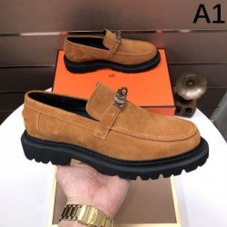 2024FW メンズ用 ビジネスシューズ HERMES エルメス 最新の注目ファッション
