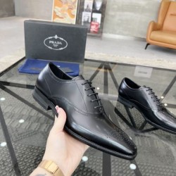 2024FW メンズ用 ビジネスシューズ PRADA プラダ 今年の秋冬先行販売新作