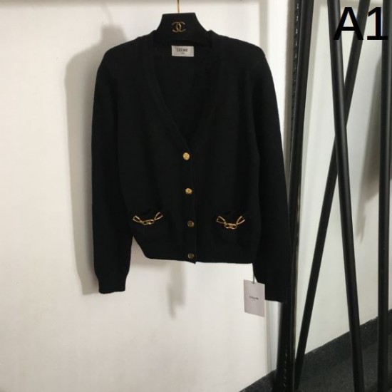 CELINE セリーヌ ニットカーディガン 2024FW 現地価格お得な秋冬新作 CELINE セリーヌ ニットカーディガン 2024FW 現地価格お得な秋冬新作
