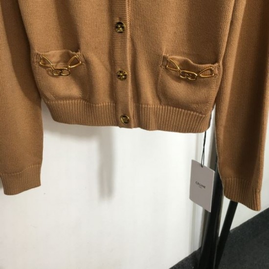 CELINE セリーヌ ニットカーディガン 2024FW 現地価格お得な秋冬新作 CELINE セリーヌ ニットカーディガン 2024FW 現地価格お得な秋冬新作