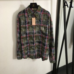 MIU MIU ミュウミュウ 長袖シャツ 2024FW 最新でおしゃれな
