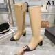 CHANEL シャネル 2024FW レディース用 ブーツ 安定感のある秋新作 CHANEL シャネル 2024FW レディース用 ブーツ 安定感のある秋新作