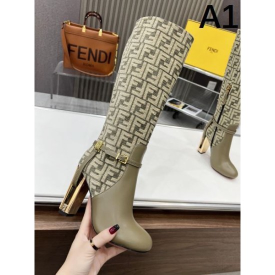 FENDI フェンデイ 2024FW レディース用 ブーツ 高レビューアイテム FENDI フェンデイ 2024FW レディース用 ブーツ 高レビューアイテム