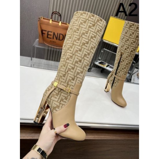 FENDI フェンデイ 2024FW レディース用 ブーツ 高レビューアイテム FENDI フェンデイ 2024FW レディース用 ブーツ 高レビューアイテム