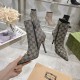 GUCCI グッチ 2024FW レディース用 ブーツ 大人っぽいデザイン GUCCI グッチ 2024FW レディース用 ブーツ 大人っぽいデザイン