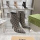 GUCCI グッチ 2024FW レディース用 ブーツ 大人っぽいデザイン GUCCI グッチ 2024FW レディース用 ブーツ 大人っぽいデザイン